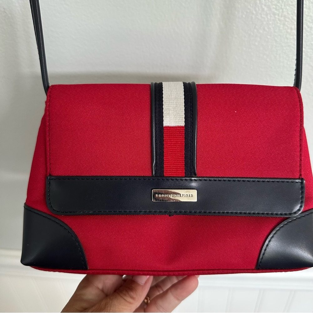 Tommy Hilfiger iconic flag stripe crossbody mini bag